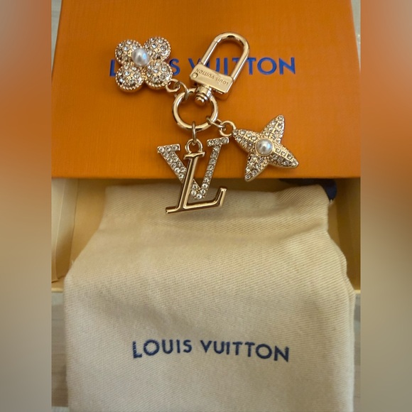 Louis Vuitton Gold Key Holder with Crystal Accents - Picture 1 of 5